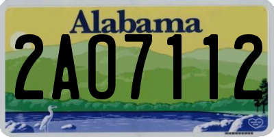 AL license plate 2AO7112