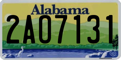 AL license plate 2AO7131