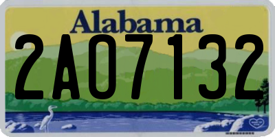 AL license plate 2AO7132