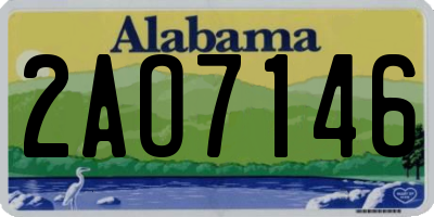 AL license plate 2AO7146