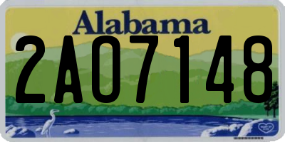 AL license plate 2AO7148