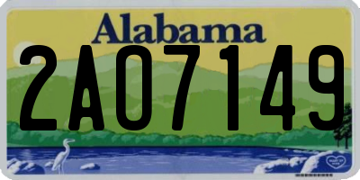 AL license plate 2AO7149