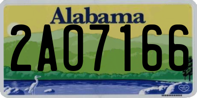AL license plate 2AO7166
