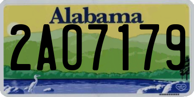 AL license plate 2AO7179