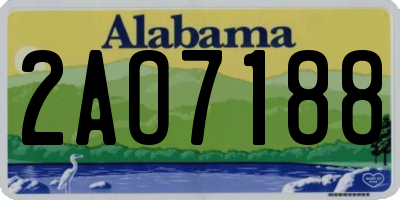 AL license plate 2AO7188