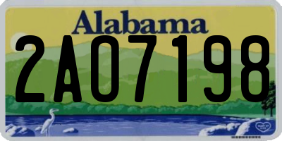AL license plate 2AO7198