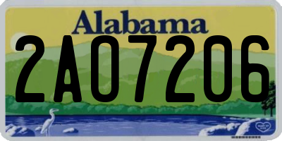 AL license plate 2AO7206