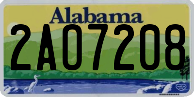 AL license plate 2AO7208