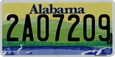 AL license plate 2AO7209