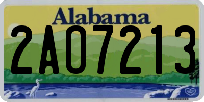 AL license plate 2AO7213