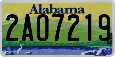 AL license plate 2AO7219