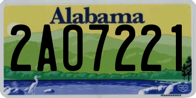 AL license plate 2AO7221