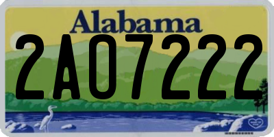 AL license plate 2AO7222