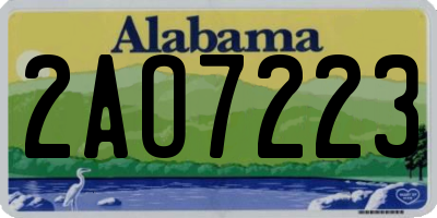 AL license plate 2AO7223