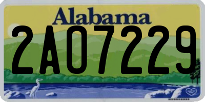 AL license plate 2AO7229