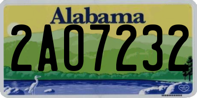 AL license plate 2AO7232