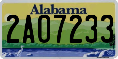 AL license plate 2AO7233
