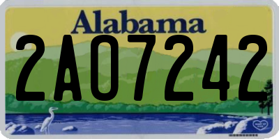 AL license plate 2AO7242
