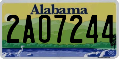 AL license plate 2AO7244