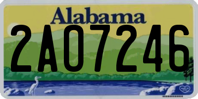 AL license plate 2AO7246
