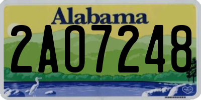 AL license plate 2AO7248