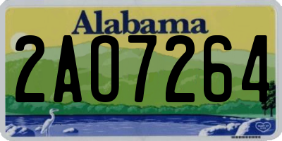 AL license plate 2AO7264