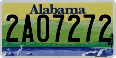 AL license plate 2AO7272