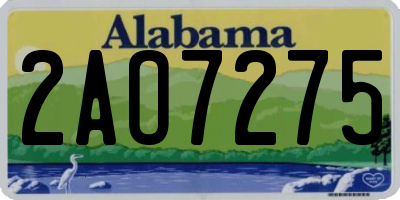AL license plate 2AO7275
