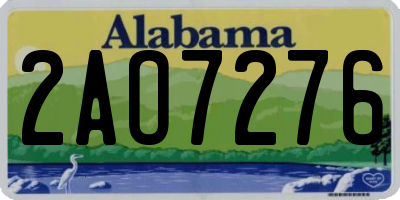 AL license plate 2AO7276