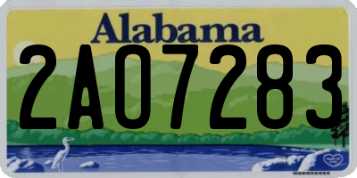 AL license plate 2AO7283