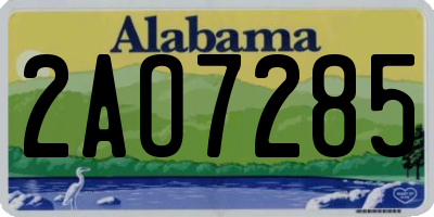 AL license plate 2AO7285