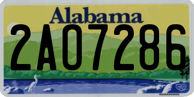 AL license plate 2AO7286