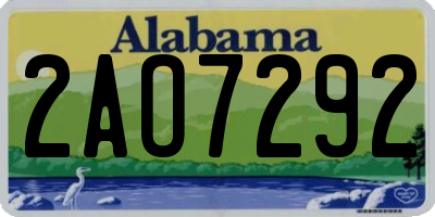 AL license plate 2AO7292