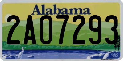 AL license plate 2AO7293
