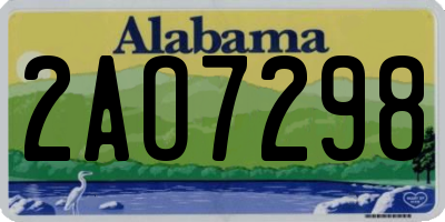 AL license plate 2AO7298