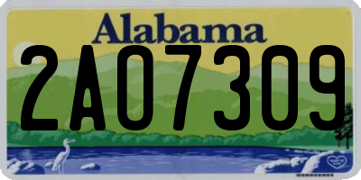 AL license plate 2AO7309