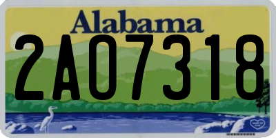 AL license plate 2AO7318