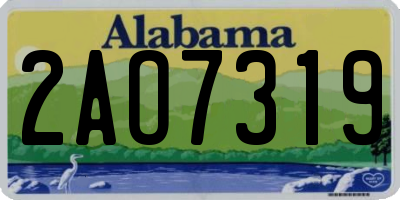 AL license plate 2AO7319