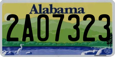 AL license plate 2AO7323