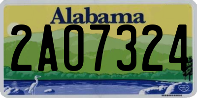 AL license plate 2AO7324