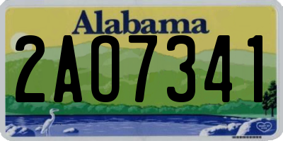 AL license plate 2AO7341