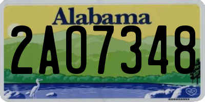 AL license plate 2AO7348