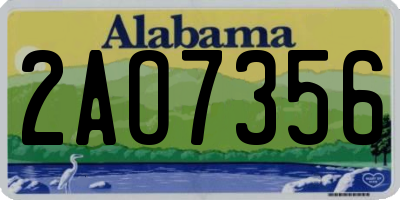 AL license plate 2AO7356