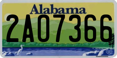 AL license plate 2AO7366