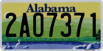 AL license plate 2AO7371