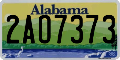AL license plate 2AO7373