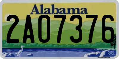 AL license plate 2AO7376