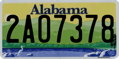 AL license plate 2AO7378