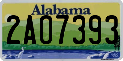 AL license plate 2AO7393