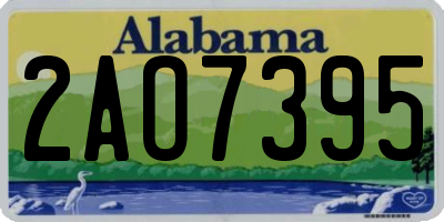 AL license plate 2AO7395